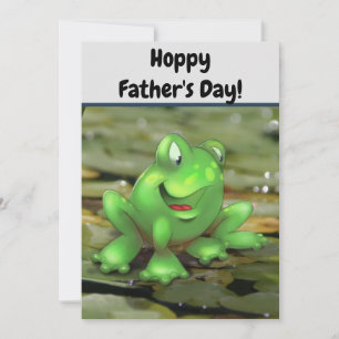 Remerciements Carte de Fête des pères Cute Cartoon Frog