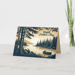 Remerciements Carte de Fête des pères personnalisée avec verso d