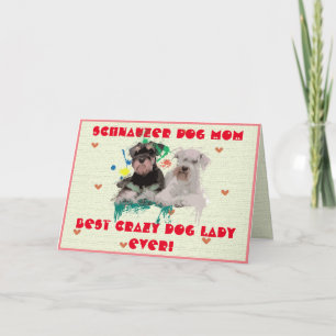 Remerciements Carte de fille de chien fou de chien sur mesure Sc