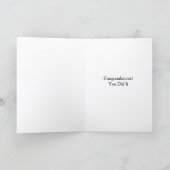 Remerciements Carte de fin d'études (Intérieur)