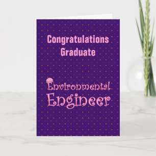 Remerciements Carte de fin d'études d'ingénieur environnemental