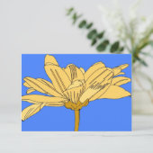 Remerciements Carte de fleur jaune (Debout devant)