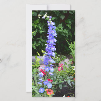 Remerciements carte de fleur vierge