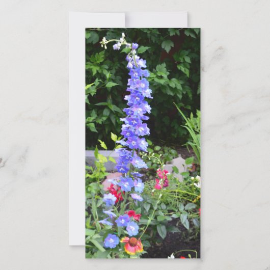 Remerciements carte de fleur vierge (Devant)