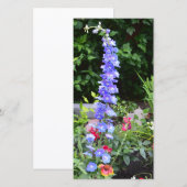 Remerciements carte de fleur vierge (Devant / Derrière)
