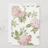 Remerciements carte de graduation photo de l'hydrangée rousse (Dos)