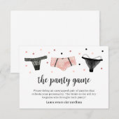 Remerciements Carte de jeu de culotte pour enterrement de vie de (Devant / Derrière)