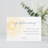 Remerciements Carte de jeu "Modern Sunshine Shower" - devine com (Debout devant)
