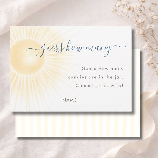 Remerciements Carte de jeu "Modern Sunshine Shower" - devine com