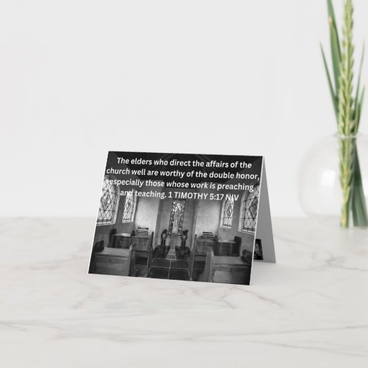 REMERCIEMENTS CARTE DE JOUR D'APPRÉCIATION CLERGIQUE 2 (Devant)