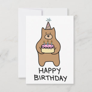 Remerciements Carte de joyeux anniversaire
