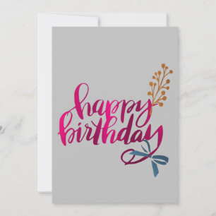 Remerciements Carte de Joyeux Anniversaire