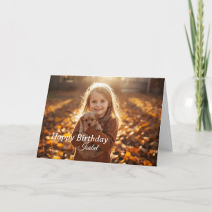Remerciements Carte de joyeux anniversaire moderne simple avec p