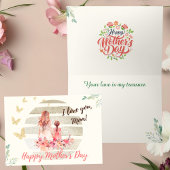 Remerciements Carte de la fête des mères