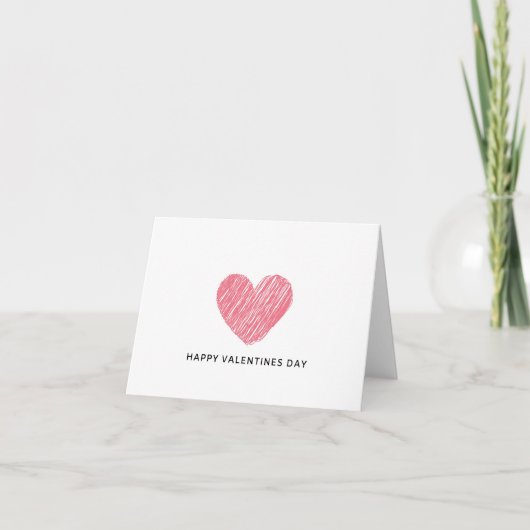 Remerciements carte de la Saint Valentin (Devant)