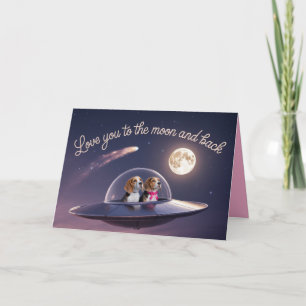 Remerciements Carte de la Saint-Valentin Beagle