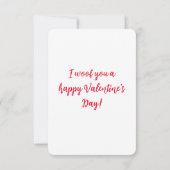 Remerciements Carte de la Saint Valentin Corgi - Chien d'aquarel (Dos)