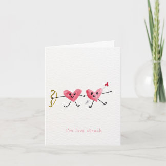 Remerciements Carte de la Saint-Valentin coup de foudre