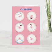Remerciements Carte de la Saint-Valentin Donuts Go Nuts (Devant)