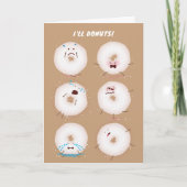 Remerciements Carte de la Saint-Valentin Donuts Go Nuts (Devant)
