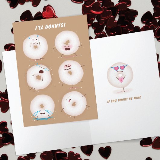 Remerciements Carte de la Saint-Valentin Donuts Go Nuts