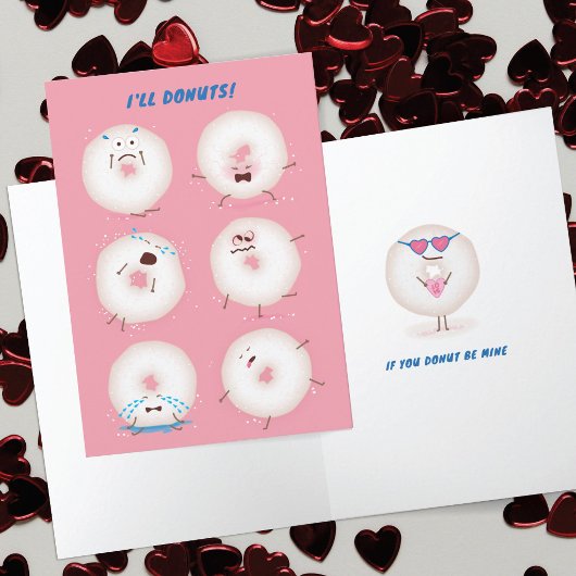 Remerciements Carte de la Saint-Valentin Donuts Go Nuts