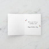 Remerciements Carte de la Saint-Valentin Note d'amour (Intérieur)