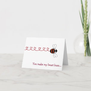 Remerciements Carte de la Saint-Valentin 'Vous faites battre mon
