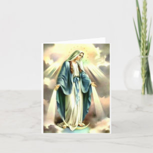 Remerciements Carte de la Vierge Marie, Reine du Ciel