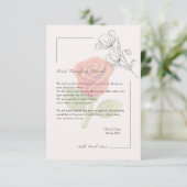 Remerciements Carte de mariage (Debout devant)