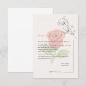 Remerciements Carte de mariage (Devant / Derrière)