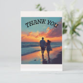 Remerciements Carte de mariage (Debout devant)