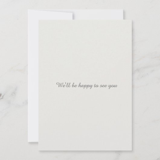 Remerciements Carte de mariage avec QR code pour annoncer la dat (Dos)