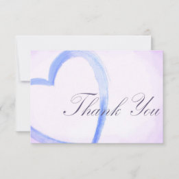Remerciements carte de mariage bleu pour une baby