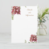 Remerciements Carte de mariage détails et informations (Debout devant)