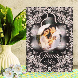 Remerciements Carte de mariage personnalisée avec photo pour ann