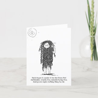 Remerciements Carte de mauvais choix de vêtements