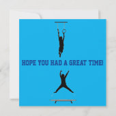 REMERCIEMENTS CARTE DE "MERCI" GYMNASTICS GARÇONS (Dos)