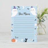 Remerciements Carte de message Boy Ghost Time Capsule Note (Debout devant)