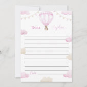 Remerciements Carte de message de la capsule de l'heure d'annive (Devant)