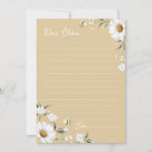 Remerciements Carte de message de la capsule de temps Daisy Bee  (Devant)