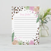 Remerciements Carte de message de la capsule de temps Wild One L (Debout devant)