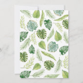 Remerciements Carte de message de la Capsule Time Animaux Safari (Dos)