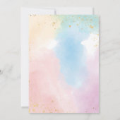 Remerciements Carte de message de note de la Capsule Arc-en-ciel (Dos)