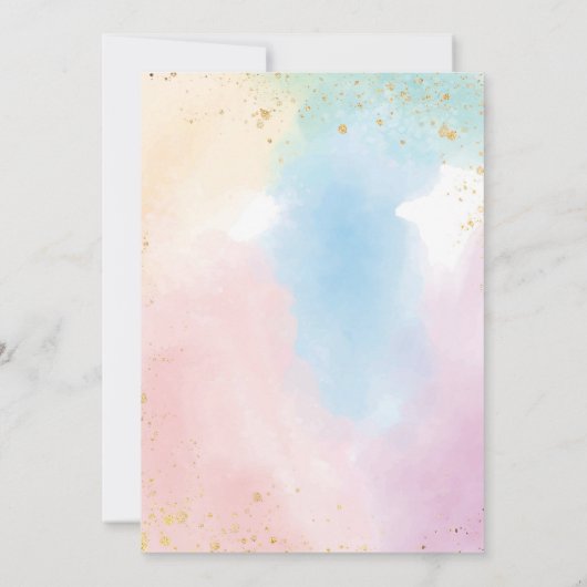 Remerciements Carte de message de note de la Capsule Arc-en-ciel (Dos)