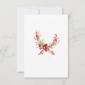 Remerciements Carte de message de note de la capsule de Noël flo (Dos)