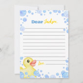 Remerciements Carte de message de note de la capsule de temps de (Devant)