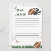 Remerciements Carte de message de note de la capsule de temps de (Devant)