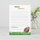 Remerciements Carte de message de note de la capsule de temps de (Debout devant)