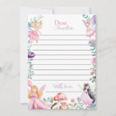 Remerciements Carte de message de note de la capsule de temps Fa (Devant)